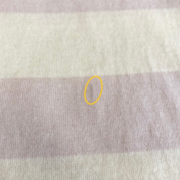 Everlane Purple / White Stripe Organic Cotton Long Sleeve Rugby Polo Size Large - Picture 10 of 10